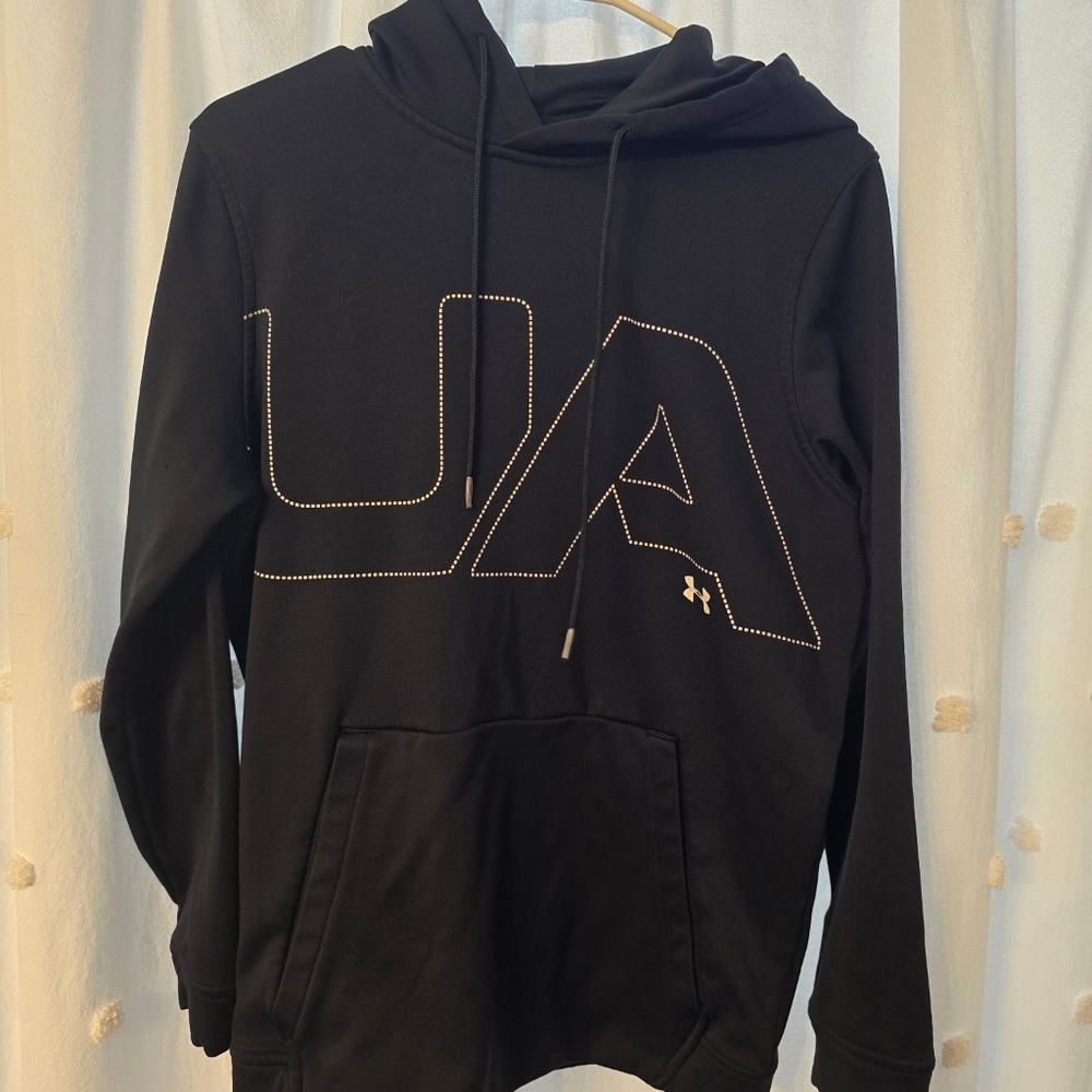 Under Armour Black Sweatshirt Cold Gear Sz Small Womens